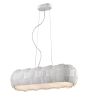 Impex Lighting 4 LTS Ceiling Light, Product Code PG504241/04/OBL/WH, 4 x 24W (ES) Bulbs. Size Dia 82cm x H20cm, Weight 4.65kg. RRP &pound;330.00.