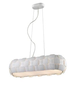 Impex Lighting 4 LTS Ceiling Light, Product Code PG504241/04/OBL/WH, 4 x 24W (ES) Bulbs. Size Dia 82cm x H20cm, Weight 4.65kg. RRP &pound;330.00.