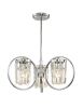 Impex Ceiling Light, TALIN 3LT Chrome, Product Code CF1703/03/CH, 3 x 40W (ES) Bulbs. Size Dia 54cm x H24cm, Weight 3.25kg. Bulb Not Included. RRP &pound;311.00. - 2