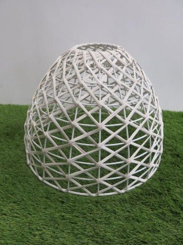 Impex Ceiling Light, Whicker Effect Shade, White.Product Code NE214. Bulb not Included. RREP &pound;80.00.