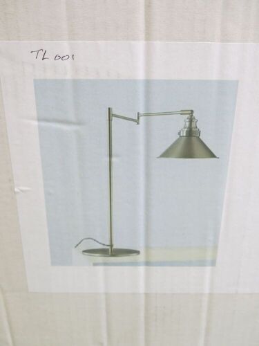 Impex Table Lamp,Nickle Finish with Adjustable Arm, Product Code PG304122/FL/N/JL. Bulb not Included. RRP &pound;95.00.