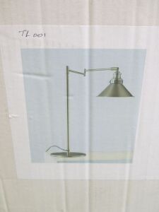 Impex Table Lamp,Nickle Finish with Adjustable Arm, Product Code PG304122/FL/N/JL. Bulb not Included. RRP &pound;95.00.