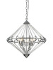 Impex Ceiling Light, GERDA 7LT Chrome, Product Code PG1702/07/CH, 7 x 60W (SES) Bulbs. Size Dia 55cm x H59cm, Weight 3.8kg. Bulbs Not Included. RRP &pound;353.00.