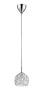 Impex Ceiling Light, Pendant Fitting, Clear 1LT Chrome, Product Code CFH1704/01/CH, 1 x 33W (G9) Bulb. Size Dia 12cm x H15cm, Weight 1.1kg. Bulb Not Included. RRP &pound;68.00.