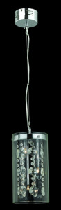 Impex Ceiling Light, Crystal Chandelier, Product Code CFH5261/03/CH, 3 x 20W (G4) Bulbs. Size Dia 15cm x H125cm, Weight 3kg. Bulb not Included. RRP &pound;174.00.