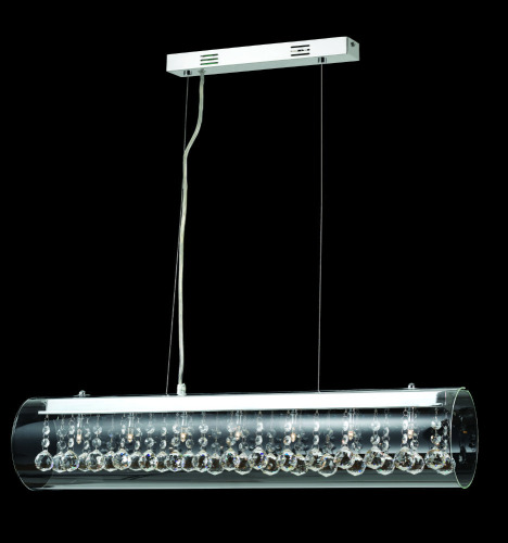Impex Ceiling Light, Pendant Lamp, Product Code CFH5261/07/CH, 7 x 10W (G4) Bulbs. Size Dia 70cm x H145cm, Weight 5kg. Bulb not Included. RRP &pound;335.00.