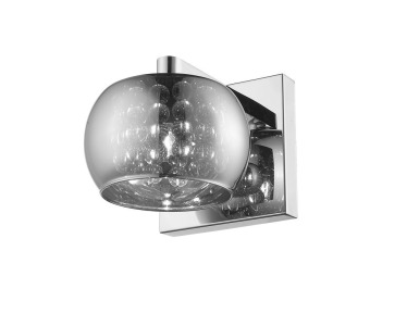 Impex Wall Light, Circular Chrome, Product Code WL9675. Bulb not Included. RRP &pound;75.00.