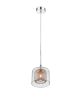 Impex Ceiling Light, DANGLE Glass Copper Mesh, Product Code PGH606101/01/CU/CH, 1 x 28W (G9) Bulb. Size Dia 14cm x H25cm, Weight 0.7kg. Bulb Not Included. RRP &pound;113.00.