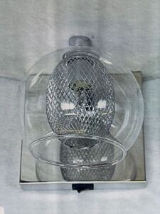 Impex Wall Light, Glass with Mesh Cage, Product Code WL9747. Bulb not Included. RRP &pound;75.00.