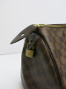Louis Vuitton Speedy 35 in Damier Ebene Canvas Handbag. Date Code SP0161. Comes with Louis Vuitton Dust Bag. - 6