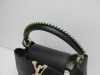 Louis Vuitton Taurillon Capucines PM Rainbow Black Handbag. Date Code AR0281. - 2