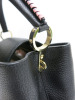 Louis Vuitton Taurillon Capucines PM Rainbow Black Handbag. Date Code AR0281. - 4