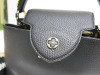 Louis Vuitton Taurillon Capucines PM Rainbow Black Handbag. Date Code AR0281. - 11