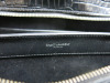 Saint Laurent Uptown Tote Bag in Black Crocodile-Embossed Shiny Leather with Silver Hardware, S/N MAL557653.1218. Comes with Saint Laurent Dust Bag, Warranty Card & Original Purchase Receipt. - 6