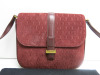 Saint Laurent Burgundy Suede Le Monogramme Satchel Bag with Gold Hardware, S/N GAB568604.1218. Comes with Saint Laurent Dust Bag. - 2