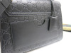 Gucci Padlock Black Embossed Leather Padlock Bag with Gold Hardware, S/N A022356322. Comes with Gucci Dust Bag. - 7