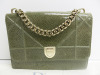 Christian Dior Diorama Bag in Green Crackled Calfskin Leather, S/N 09-BO-1116. Comes with Dior Dust Bag & Certification Card (Purchased Bicester 2018). - 3