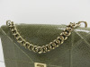 Christian Dior Diorama Bag in Green Crackled Calfskin Leather, S/N 09-BO-1116. Comes with Dior Dust Bag & Certification Card (Purchased Bicester 2018). - 5