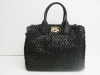 Salvatore Ferragamo Handbag in Black Leather & Raffia, S/N EE-21 1006, Limited Edition 21 of 25. Comes with Salvatore Ferragamo Dust Bag. - 4