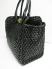Salvatore Ferragamo Handbag in Black Leather & Raffia, S/N EE-21 1006, Limited Edition 21 of 25. Comes with Salvatore Ferragamo Dust Bag. - 6