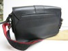 Christian Louboutin Santiago Grained Leather Shoulder Bag in Black & Red, S/N CM53. Comes with Christian Louboutin Dust Bag. NOTE: damage to buckle. - 6