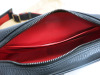 Christian Louboutin Santiago Grained Leather Shoulder Bag in Black & Red, S/N CM53. Comes with Christian Louboutin Dust Bag. NOTE: damage to buckle. - 7