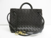 Bottega Veneta Adiamo Brown Bag with Gold Hardware.