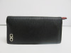 Salvatore Ferragamo Gancini Long Wallet in Black Leather with Red Interior, S/N I7-66AO69.