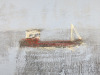 Oil on Canvas Framed Painting of a Fishing Boat on Blue Background, Signed 'L' with J.Manley Gallery Sticker to Rear in Heavy Duty Wood Frame. Artwork Size 46 x 36cm, Frame Size 68 x 57cm. - 4