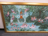 Large Original Oriental Scene Artwork on Canvas with Gold Frame, Artist, Signature & Date Chane Orgiam 8.8.11. Size H89 x W311cm. - 6