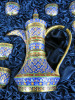 The East India Company Royal Bone China Benjarong 18ct Gold Hand Painted Tea Set in Presentation Case to Include: 1 x Tea Pot, 8 x Cups & 1 x China Tray. - 2