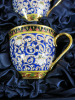 The East India Company Royal Bone China Benjarong 18ct Gold Hand Painted Tea Set in Presentation Case to Include: 1 x Tea Pot, 1 x Milk Jug, 1 x Sugar Bowl with Lid, 4 x Cups & 4 x Saucers. NOTE: missing 2 x cup & 2 x Saucers. - 3