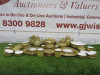 40 x Pieces of The East India Company Royal Bone China Benjarong 18ct Gold Hand Painted Crockery to Include: 3 x Coffee Pot, 1 x Tea Pot,2 x Milk Jugs, 4 x Sugar Bowls, 3 with Lids, 1 x Sauce Boat with Saucer, 1 x Large Dish with Lid, 1 x Large Bowl, 1 x