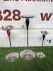 3 x Assorted Sized Silver Plated Candle Stick Holders. - 2