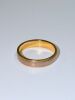 18ct Yellow & White Gold Ring, Hallmarked AU 750, with Silver Inlay. Size "T". Weigh 6.41g.