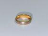 18ct Yellow & White Gold Ring, Hallmarked AU 750, with Silver Inlay. Size "T". Weigh 6.41g. - 3