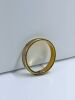 18ct Yellow & White Gold Ring, Hallmarked AU 750, with Silver Inlay. Size "T". Weigh 6.41g. - 4