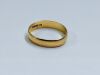 18ct Yellow Gold. Hallmarked 750. Size "N". Weight 2g. - 2