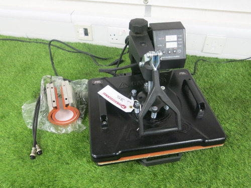 Combo Swing Heat Press Machine, Model 8 IN 1. Comes with Cup/Mug Attachments.