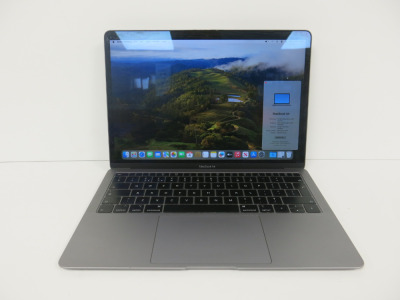 Apple MacBook Air 13.3", 2019, Dual Core Intel Core i5 1.6Ghz, Running MacOS Sonoma 14.3.1, 16GB Memory, 1.5TB Storage, Built in Retina Display, S/N C02Y10VZJK7M.