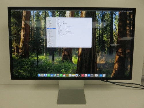 Apple Studio Display 27", Model A2525, S/N HQQK4GT2JT.