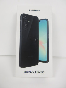 Boxed/New Samsung Galaxy A26 5G Mobile Phone, Model SM-A266B/DS, 128GB, Black.