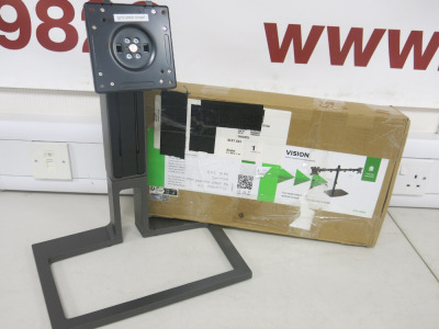 Phillips Monitor Stand & Vision Flat Panel Desk Stand, Model VFMDSDB.
