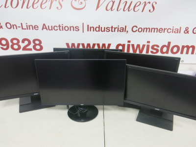 5 x Acer Monitors to Include: 1 x 24" SA241Y, 3 x 22" V226HQL & 1x 20" V206HQL.