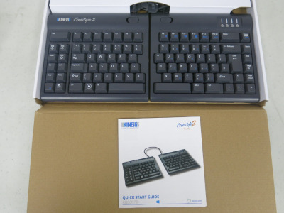 Boxed/New Kinesis Freestyle 2 Keyboard, Model KB800PB.
