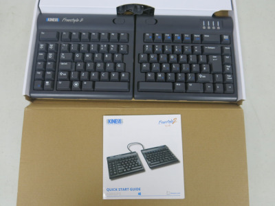 Boxed/New Kinesis Freestyle 2 Keyboard, Model KB800PB.