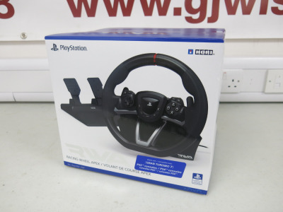 Boxed/New RWA Racing Wheel Apex, Playstation Official Licenced Product.