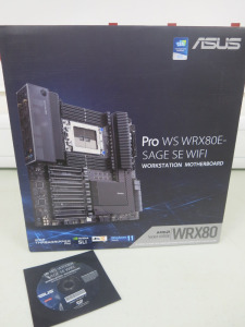 Asus Pro WS WRX80E- SAGE SE WIFI Workstation Motherboard, S/N T1MCK001119SEL, DOM 01/25.