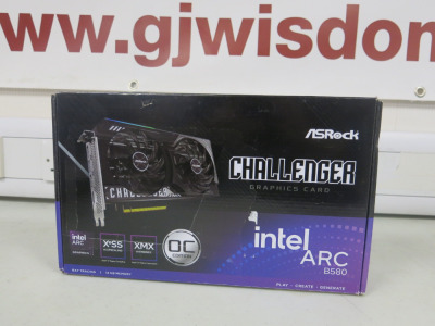 AS Rock Challenger Graphics Card, Intel Arc B580.