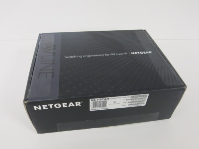 Boxed Netgear M4250 -8G2XF POE+ 220W & 2 x SFP+ Managed Switch.